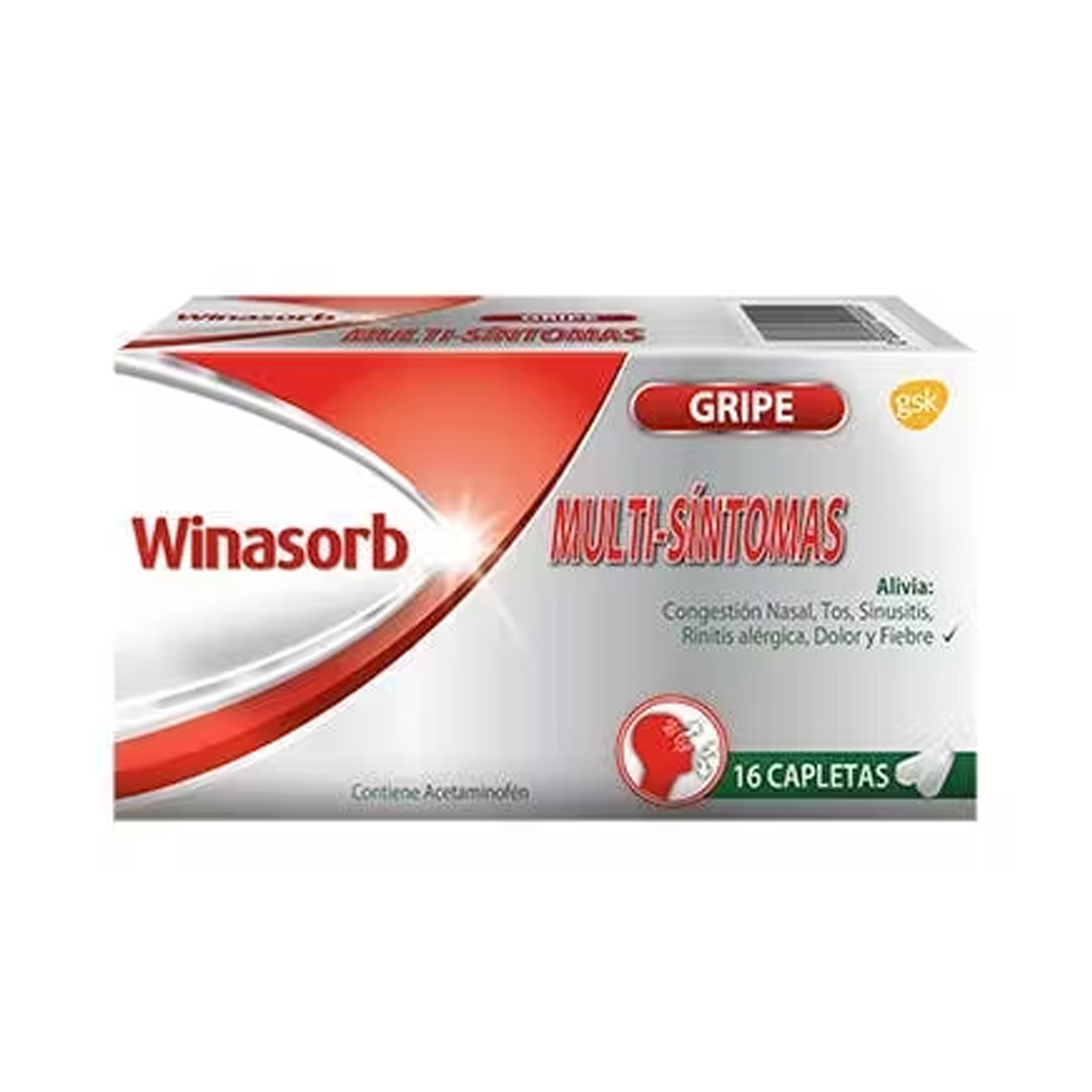 Hipermercados Olé. WINASORB Antigripal Multi-Sintomas 16 Capletas